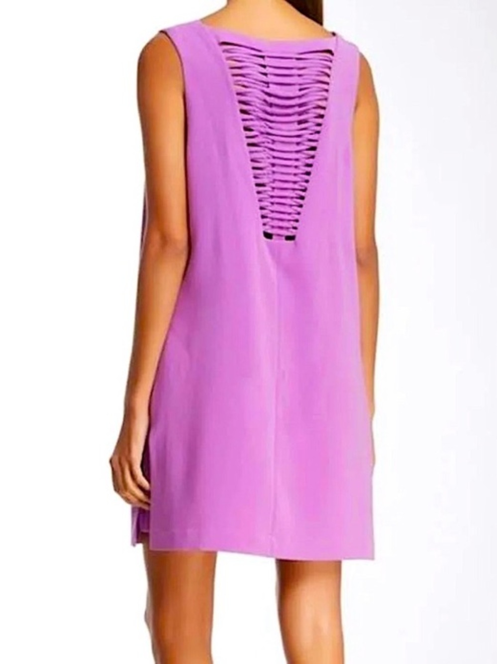Robert Rodriguez Cocktail Shift Dress 2 Purple Vertebrae Weddings Ptp 17.5”
